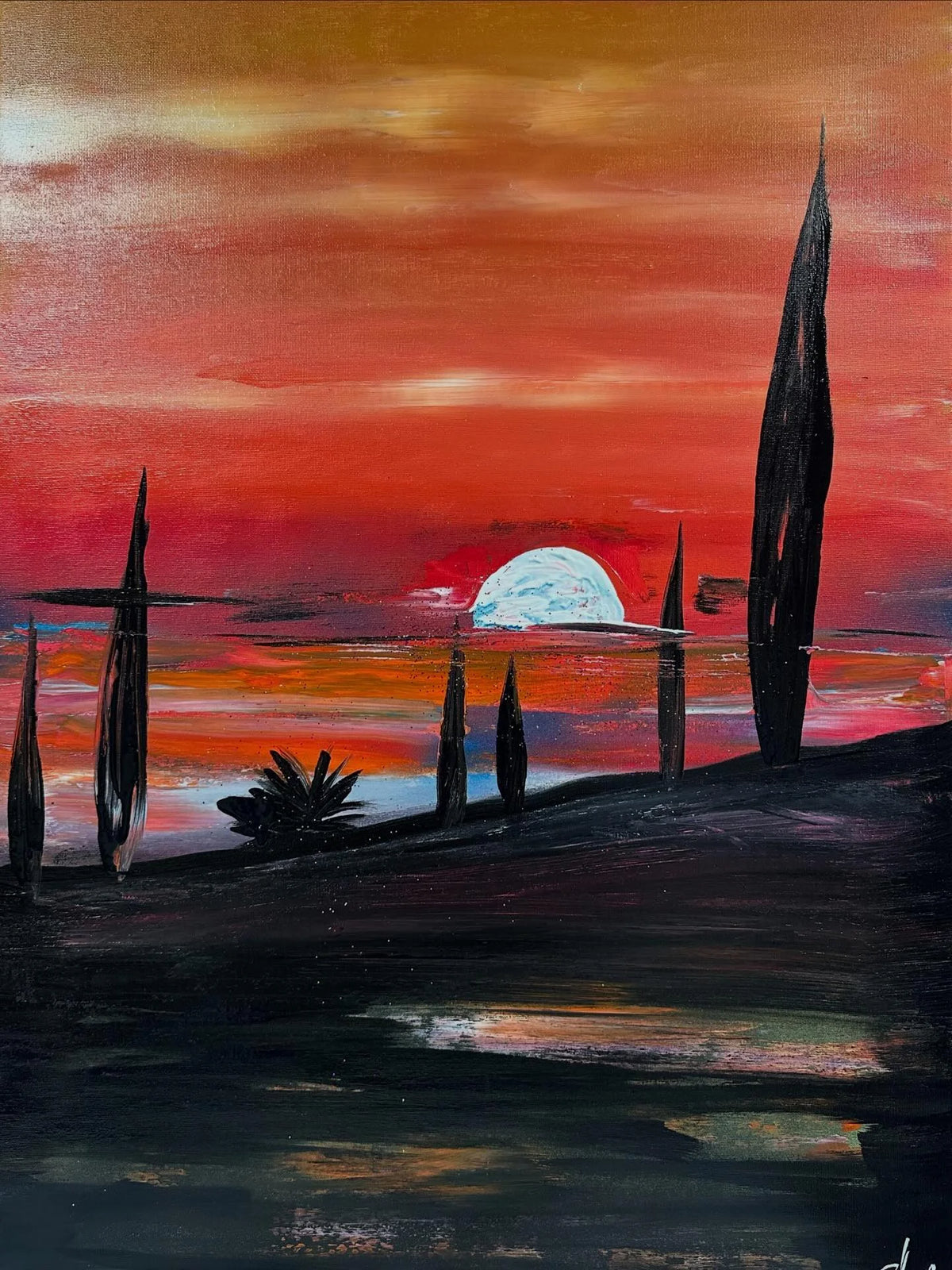 Sunset over Gordes