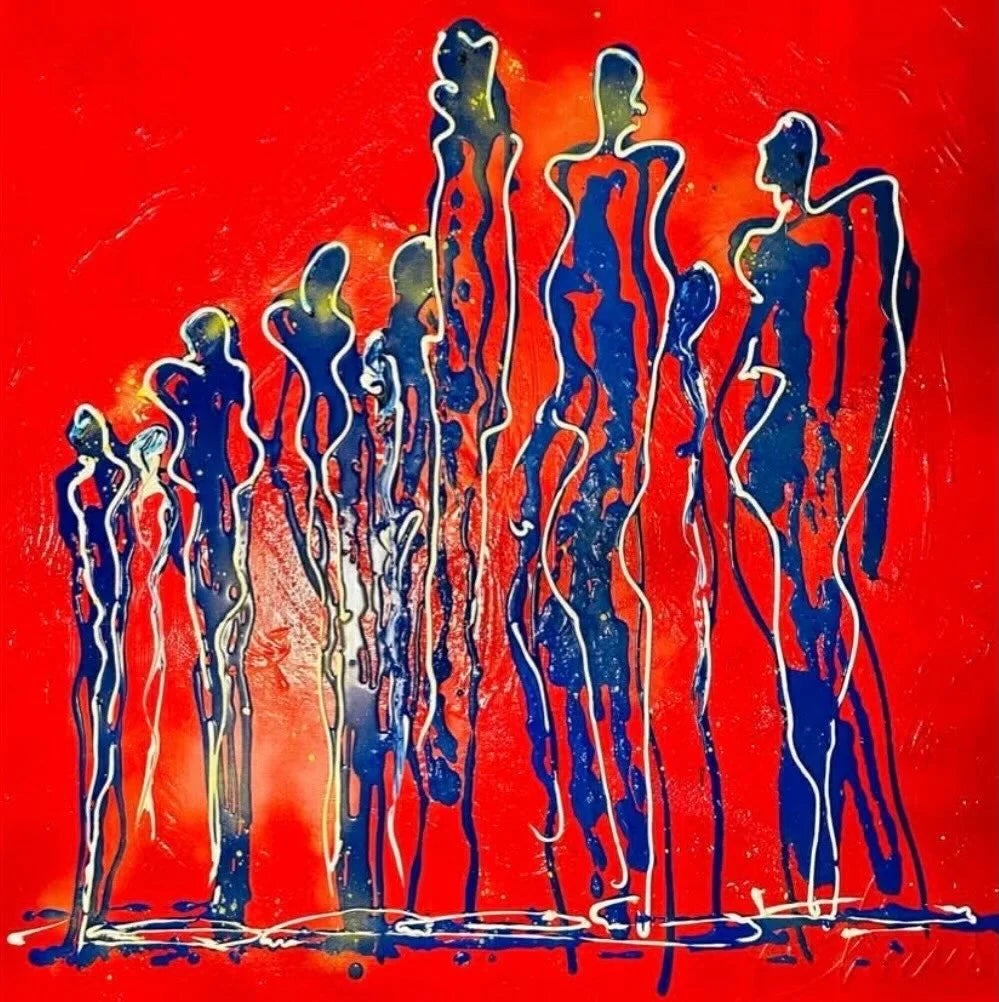 Les Silhouettes Bleues